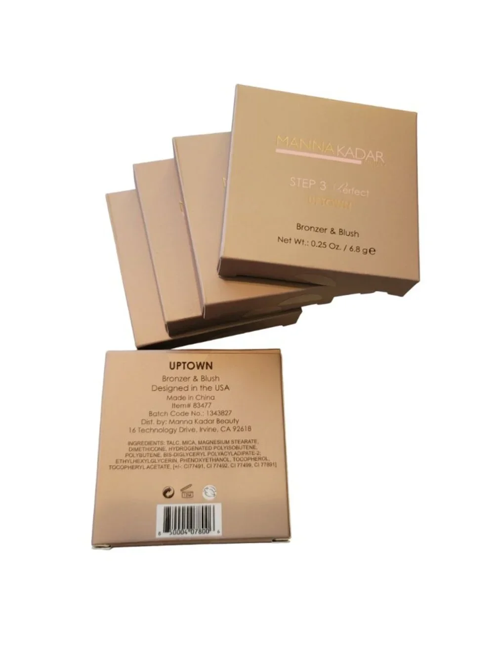 Manna Kadar Step 3 Perfect Uptown Bronzer + Blush Makeup NIB JJ3314